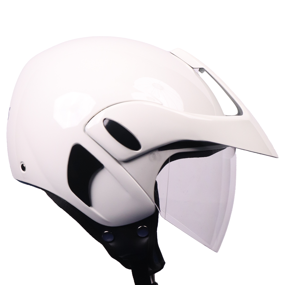 TVS Helmet Half Face Pearl White ML